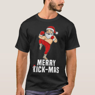 Weihnachts-Kickboxen Santa Frohe Weihnachten Zum K T-Shirt