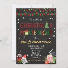 Weihnachts-Kinoabend Einladung