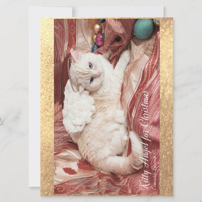 Weihnachts-Kitty Engel (Vorderseite)