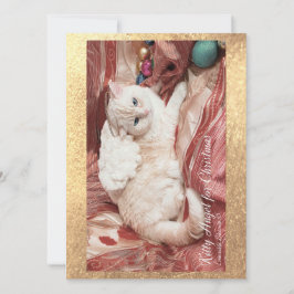 Weihnachts-Kitty Engel Karte