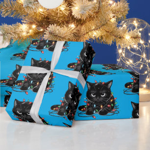 Weihnachts-Kitty Geschenkpapier