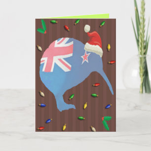 Weihnachts-Kiwi-Grußkarte Feiertagskarte