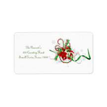 Weihnachts-Klassik Candy CanePersonalized Adresse