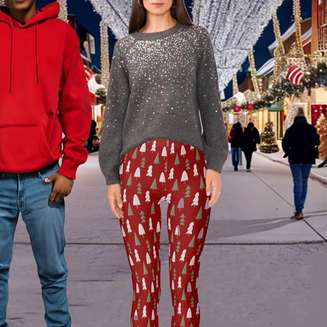 Weihnachts-Klassiker Rot Leggings (Von Creator hochgeladen)