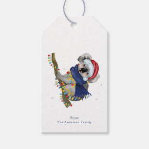 Weihnachts Koala Geschenktags Geschenkanhänger