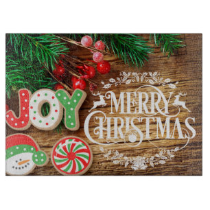 Weihnachts-Kochspass Holiday Schneider-Tafel Schneidebrett