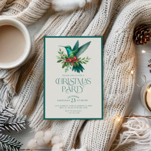 Weihnachts-Kolibri-Party-Einladung Einladung