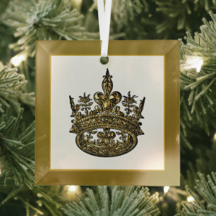 Weihnachts-Königsschmuck Ornament Aus Glas