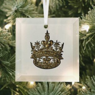 Weihnachts-Königsschmuck Ornament Aus Glas