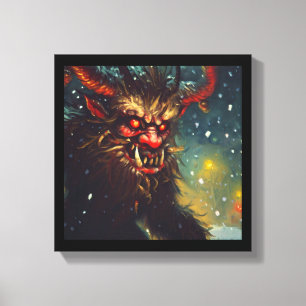 Weihnachts-Krampus 4 Leinwanddruck