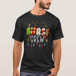 Weihnachts-Krankenschwester-Crew Rentier Pflege We T-Shirt