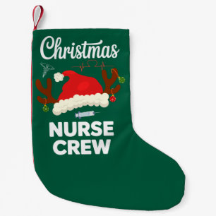 Weihnachts-Krankenschwester-Crew Santa Hut Xmas Kleiner Weihnachtsstrumpf