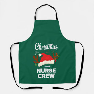 Weihnachts-Krankenschwester-Crew Santa Hut Xmas Schürze
