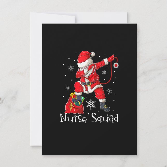 Weihnachts-Krankenschwester Crew Squad Xmas Pflege Einladung (Vorderseite)