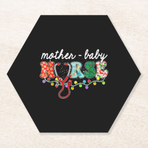 Weihnachts-Krankenschwester Pflege Mutter Baby-Kra Untersetzer