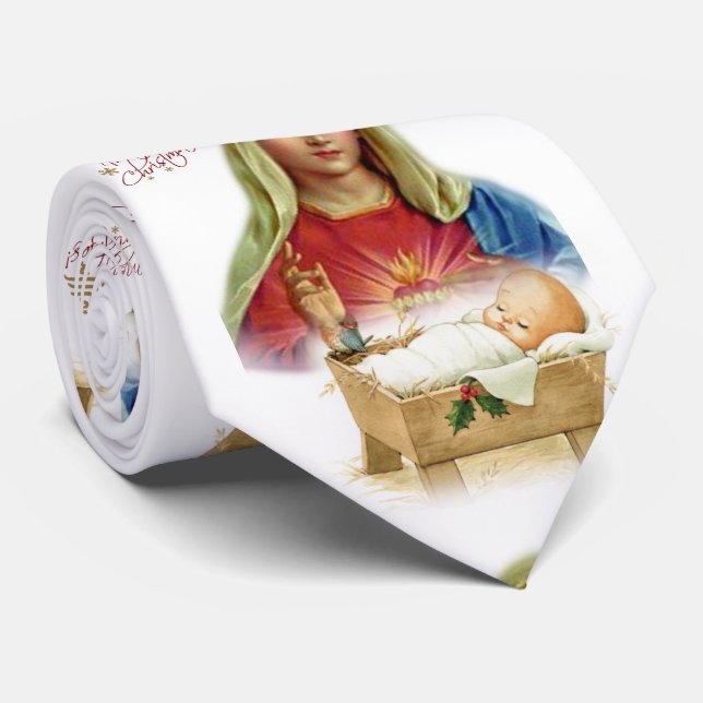 Weihnachts-Krawatte, Jesus Christus Krawatte (Gerollt)