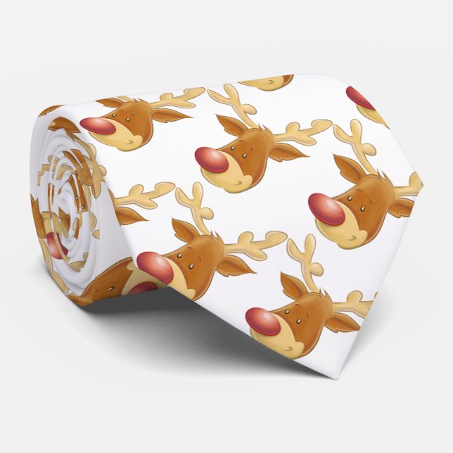 Weihnachts-Krawatte/Rudolph Krawatte (Gerollt)