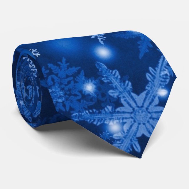 Weihnachts-Krawatte/Schneeflocken Krawatte (Gerollt)