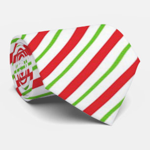 Weihnachts-Krawatte/Streifen Krawatte