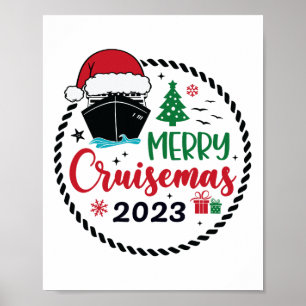 Weihnachts-Kreuzfahrt 2023 Merry Cruisemas Xmas Poster