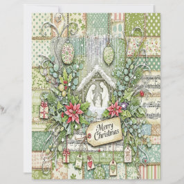 Weihnachts-Krippen-Bastelpapier