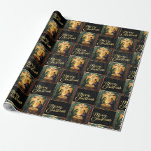 Weihnachts-Krippenszene-Geschenkpapier