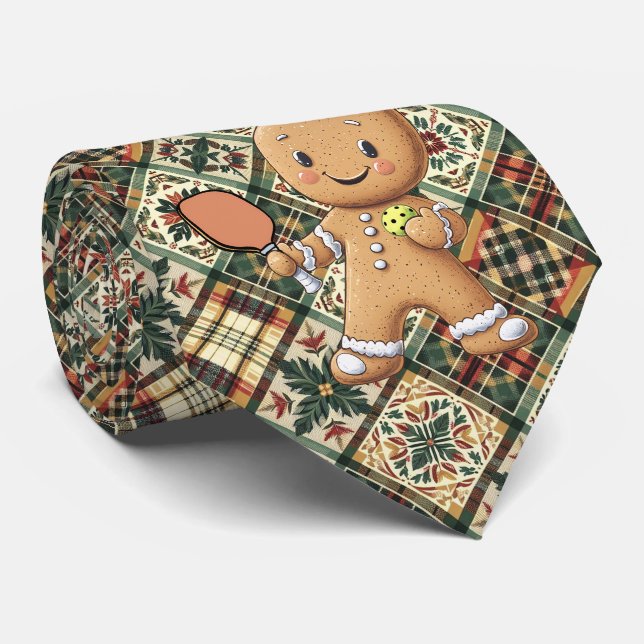 Weihnachts-Kundgebung Gingerbret Krawatte (Gerollt)