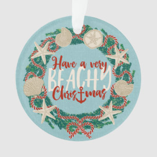 Weihnachts-Küsten-Tropen-Meeresschalen-Kranz - Aqu Ornament