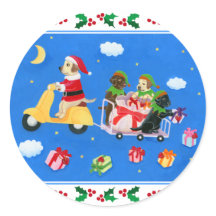 Weihnachts-Labrador-Delivery-Malerei