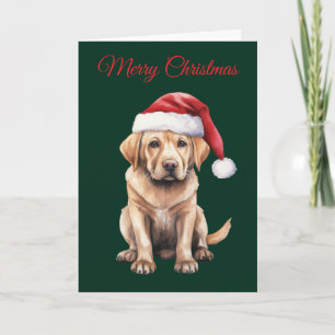 Weihnachts-Labrador Feiertagskarte