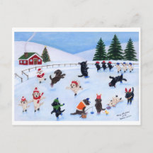 Weihnachts-Labrador-Fun-Malerei
