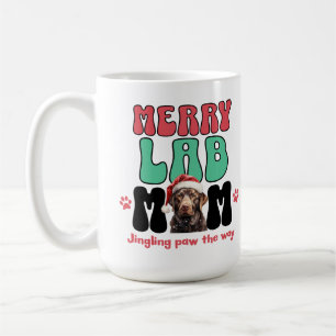 Weihnachts-Labrador-Mama Kaffeetasse