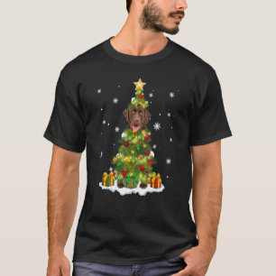 Weihnachts-Labrador Retriever Hund Chocolate Lab T-Shirt