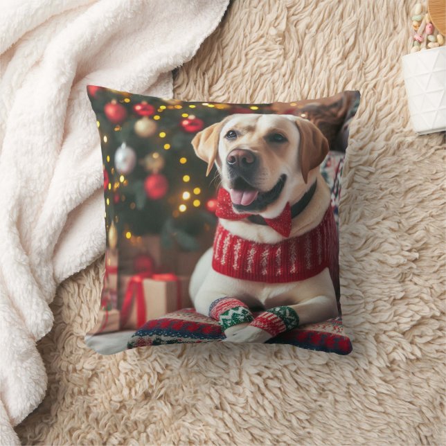 Weihnachts Labrador Retriever Pillow Kissen (Decke)
