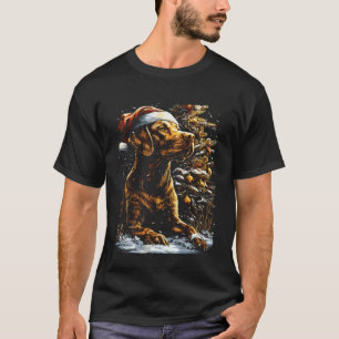 Weihnachts-Labrador Retriever Santa Hut Festlich G T-Shirt