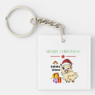 Weihnachts-Lama-Schlüsselanhänger Schlüsselanhänger