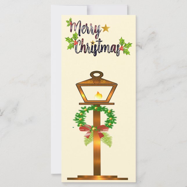 Weihnachts-Lampe Gruß (Vorderseite)