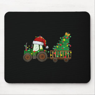 Weihnachts-Landwirtschaftstraktor Xmas-Baumlichter Mousepad