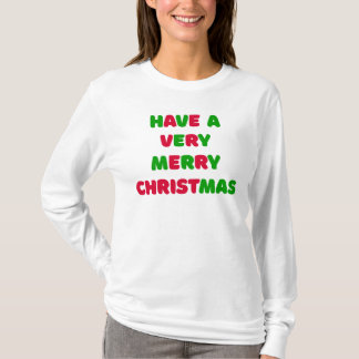Weihnachts Langarm T-Shirt für Damen