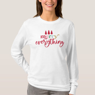 Weihnachts-Langschläfer-Hemd, Merry alles T-Shirt