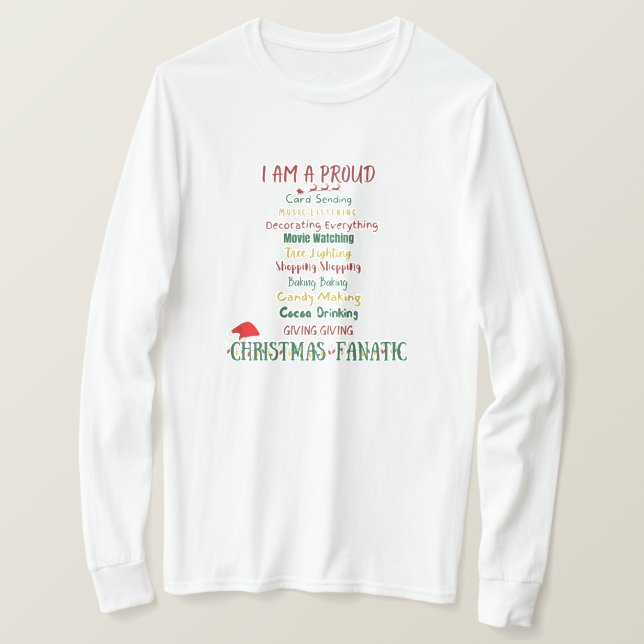Weihnachts-Langschläfer-T - Shirt (Design vorne)