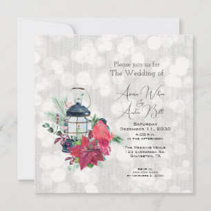 Weihnachts-Lantern-Sparkle-Hochzeit