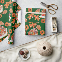 Weihnachts-Lebkuchen Geschenkpapier