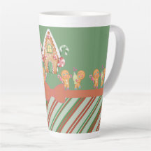 Weihnachts-Lebkuchen-Haus Heiße Schokolade Latte M