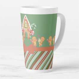Weihnachts-Lebkuchen-Haus Heiße Schokolade Latte M Milchtasse