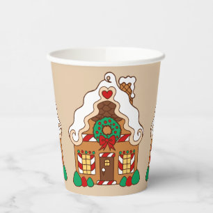 Weihnachts-Lebkuchen-Kaffeepapier Pappbecher