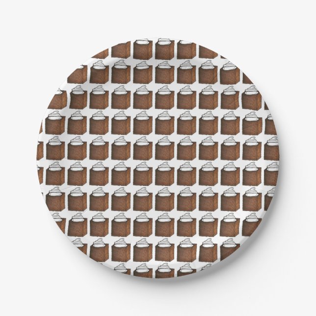 Weihnachts-Lebkuchen-Kuchen Slice Holiday Teller (Vorderseite)