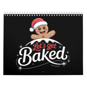 Weihnachts-Lebkuchen-Mann-Familie gebacken Kalender