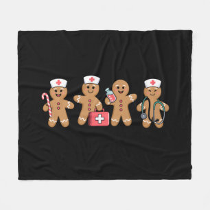 Weihnachts-Lebkuchen-Pflege-Team-Geschenke Fleecedecke