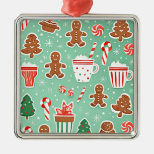 Weihnachts-Lebkuchendesign Ornament Aus Metall